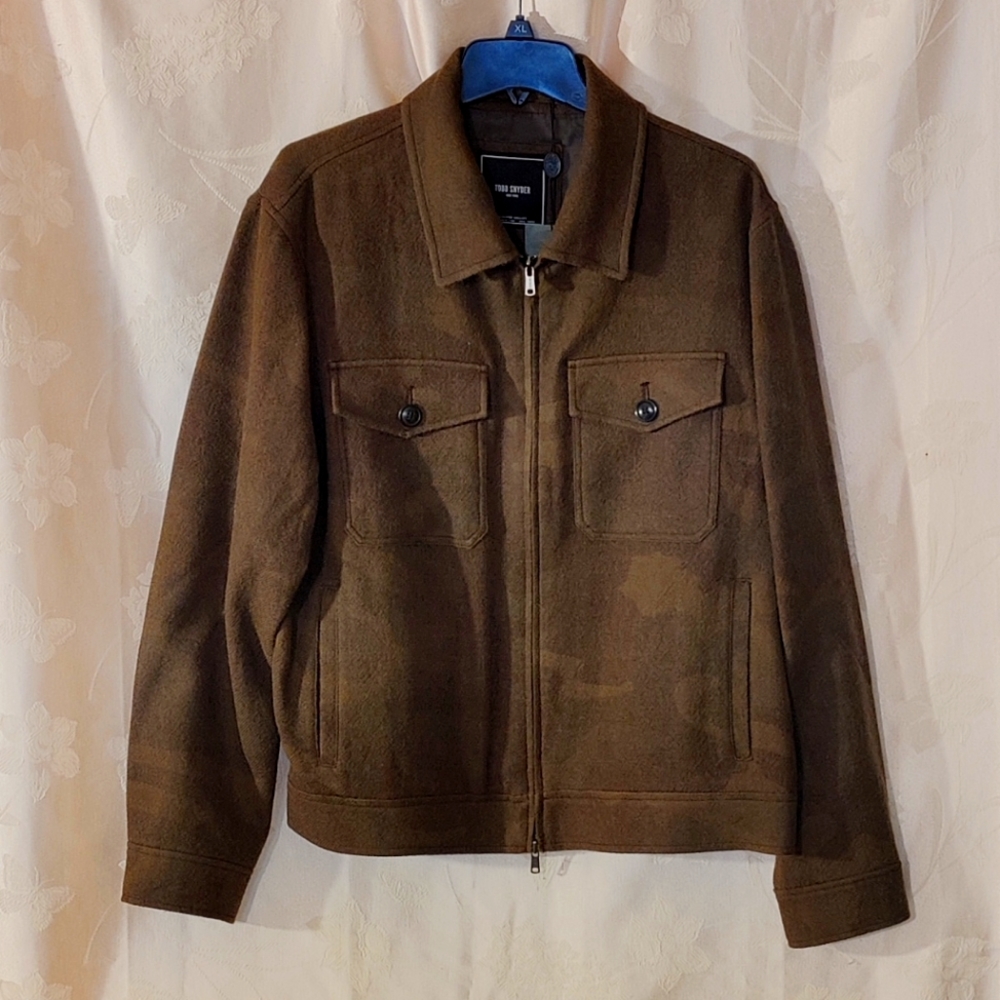 Todd Snyder men's wool camo jacket